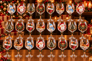 Conjunto de 6 Taças Especial de Natal | Taças de Vidro com relevo em 3D Natalinas