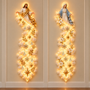 Luminária de Parede Natalina Nuvem Iluminada – Decoração de Natal 2,10 m