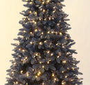 Árvore de Natal Azul Royal com Micro LEDs — Galhos Articulados e Design Moderno