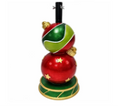 Base Decorativa para Árvore de Natal com Bolas Natalinas em Gesso – 60 cm