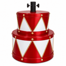 base para árvore de natal em formato de tambor